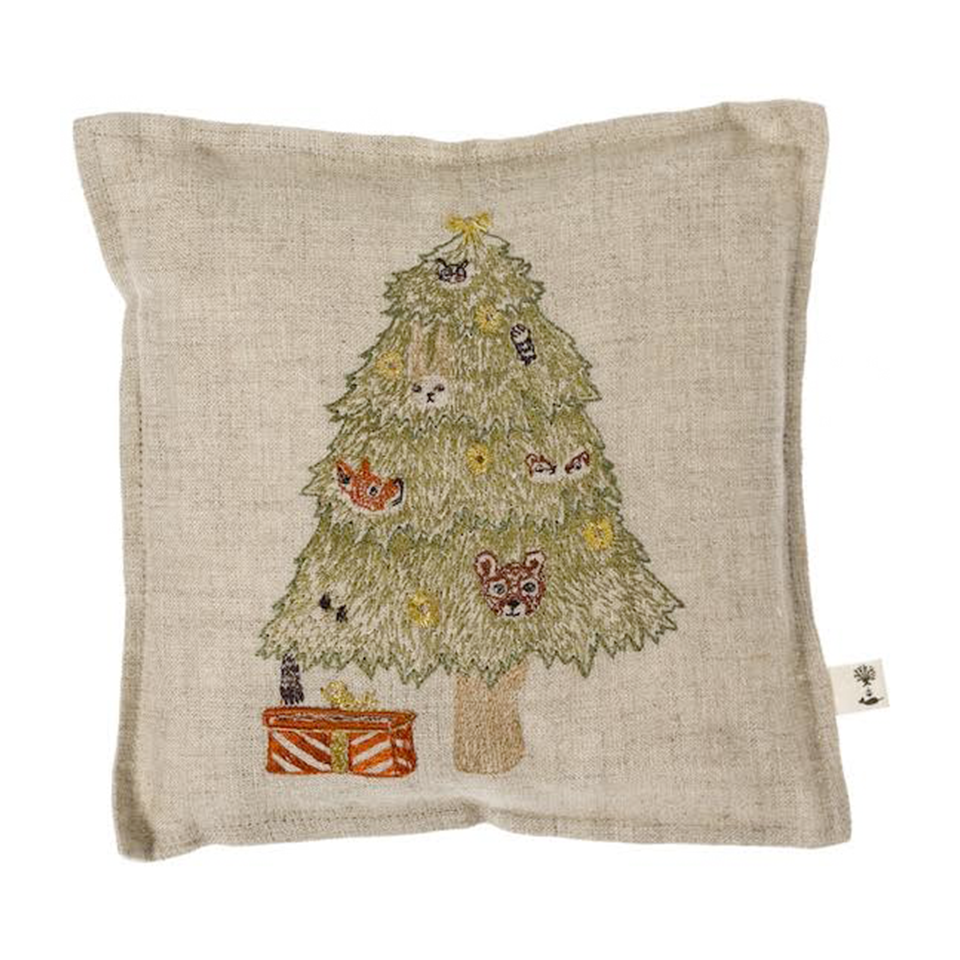 Coral and Tusk Christmas Tree Pillow