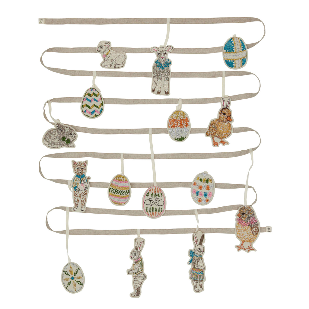 Coral and Tusk Easter Garland