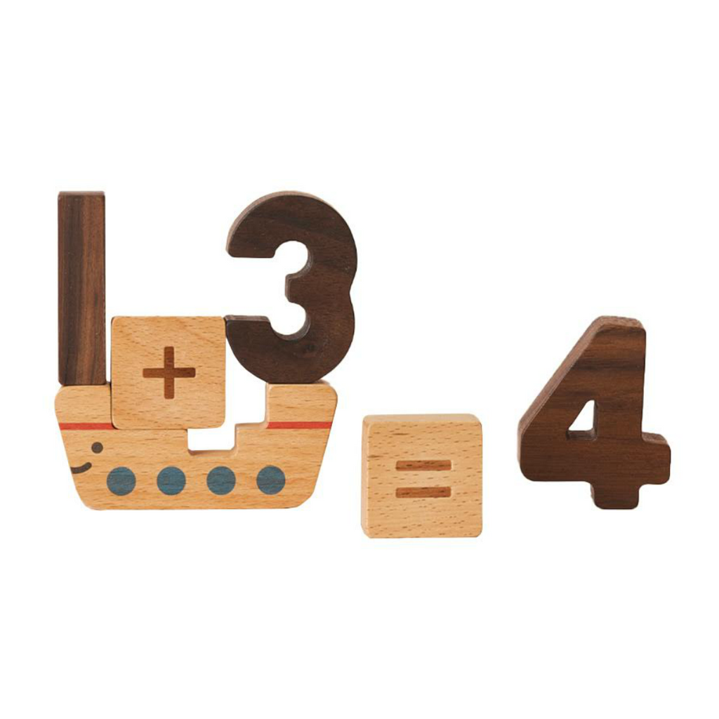 Oioiooi Wooden Numbers Block Set