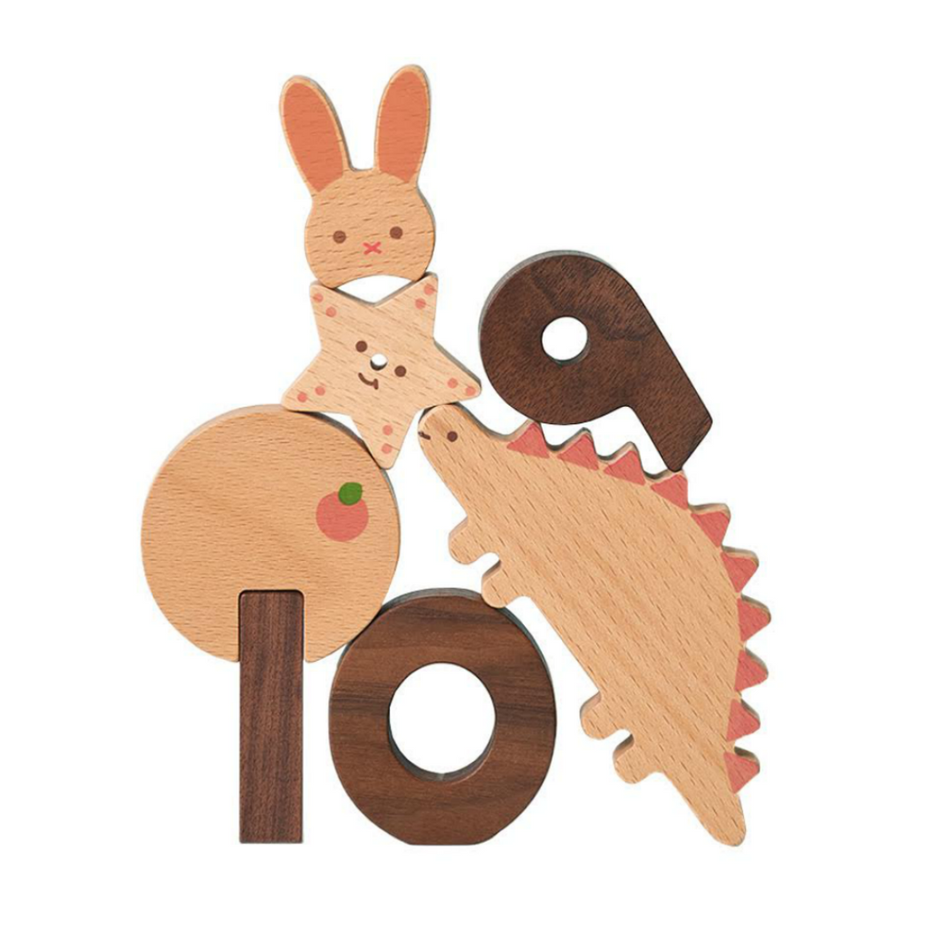 Oioiooi Wooden Numbers Block Set