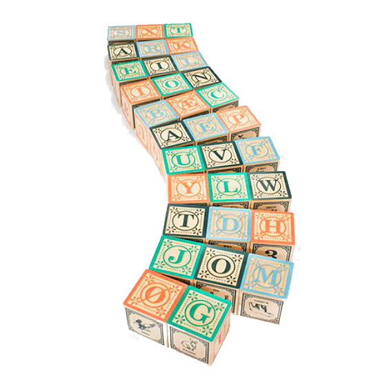 Uncle Goose Danish Alphabet Blocks