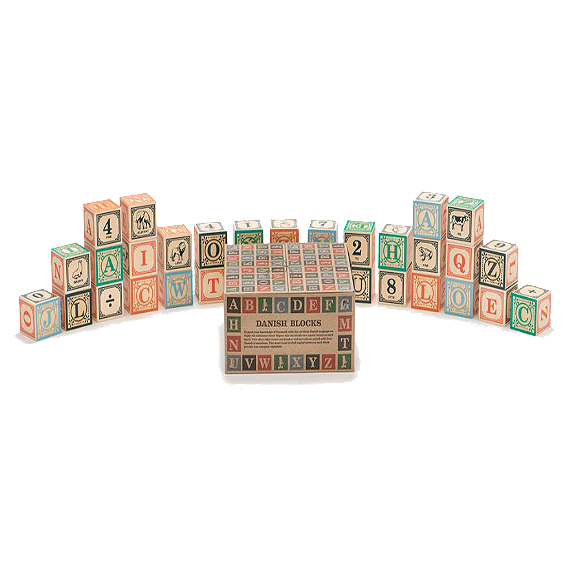 Uncle Goose Danish Alphabet Blocks