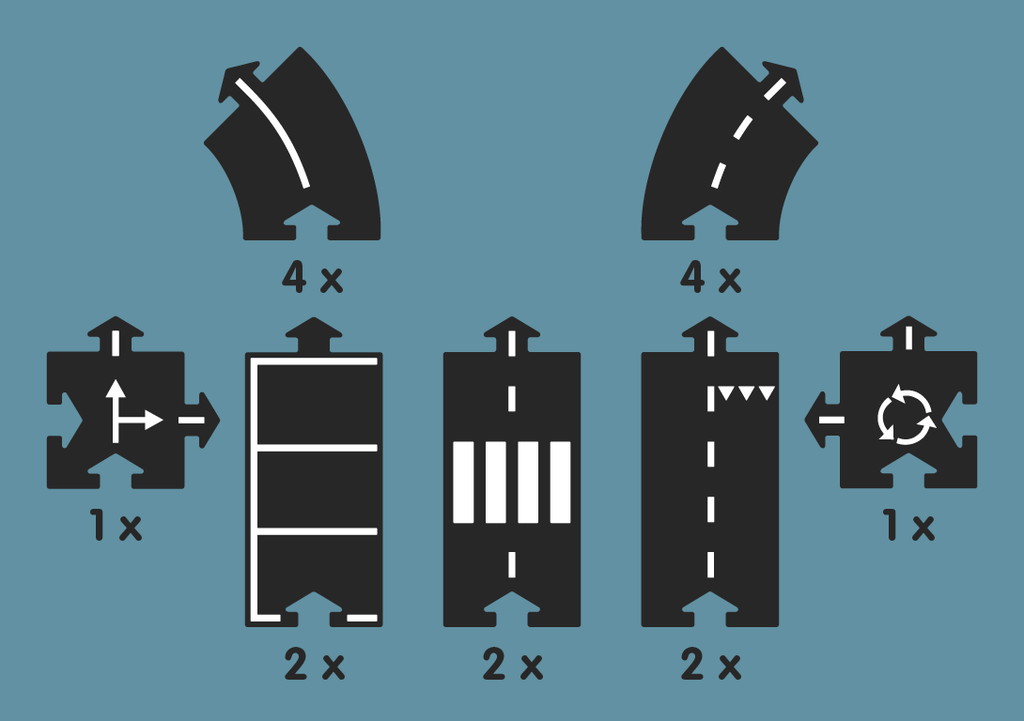 Waytoplay Expressway 16 Piece Road Set