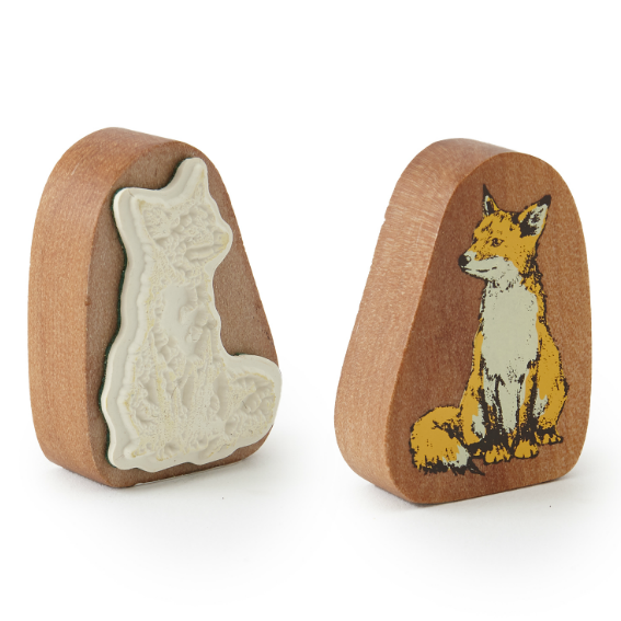 Fox Rubber Stamp