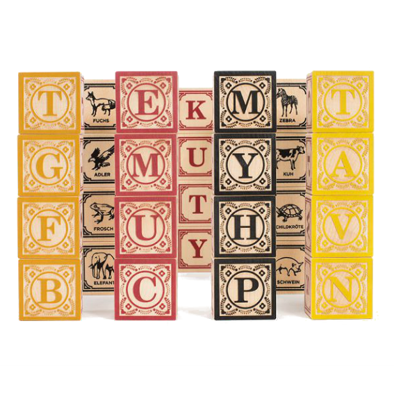 Uncle Goose German Alphabet Blocks | Acorn Toy Shop