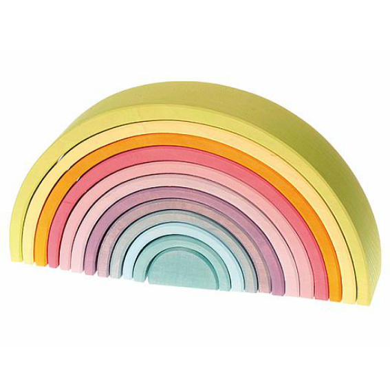 Large Pastel Stacking Rainbow 