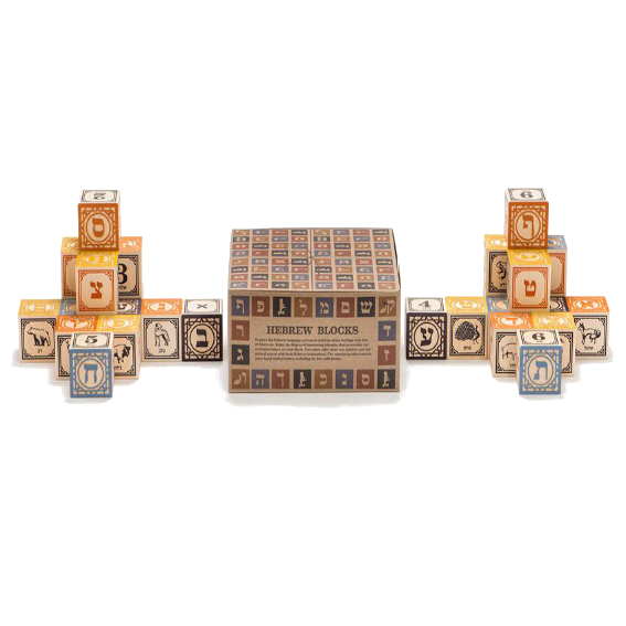 Uncle Goose Hebrew Alphabet Blocks