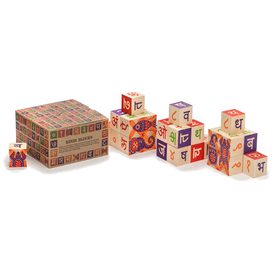 Uncle Goose Hindi Alphabet Blocks