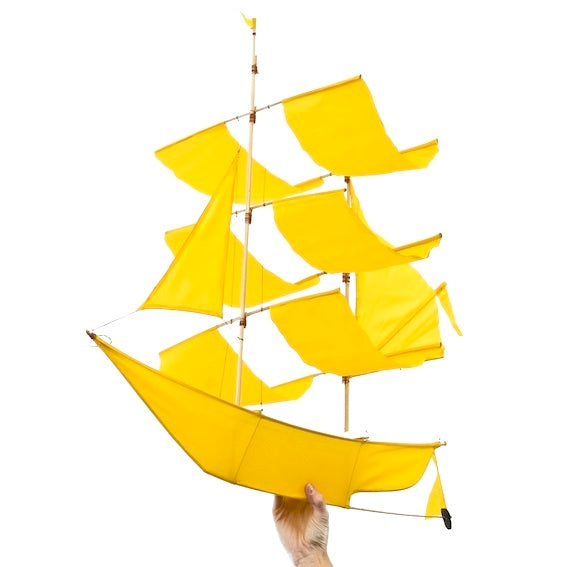 Yellow Ship Kite 