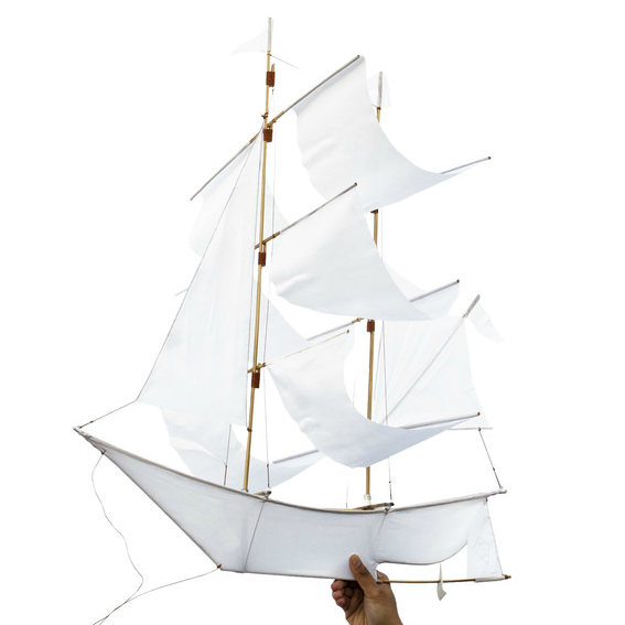 White Ship Kite 