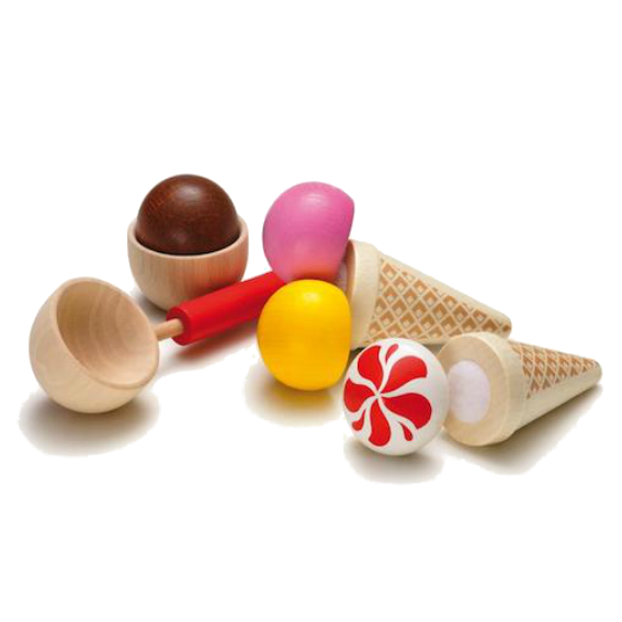 Wooden Ice Cream Set 