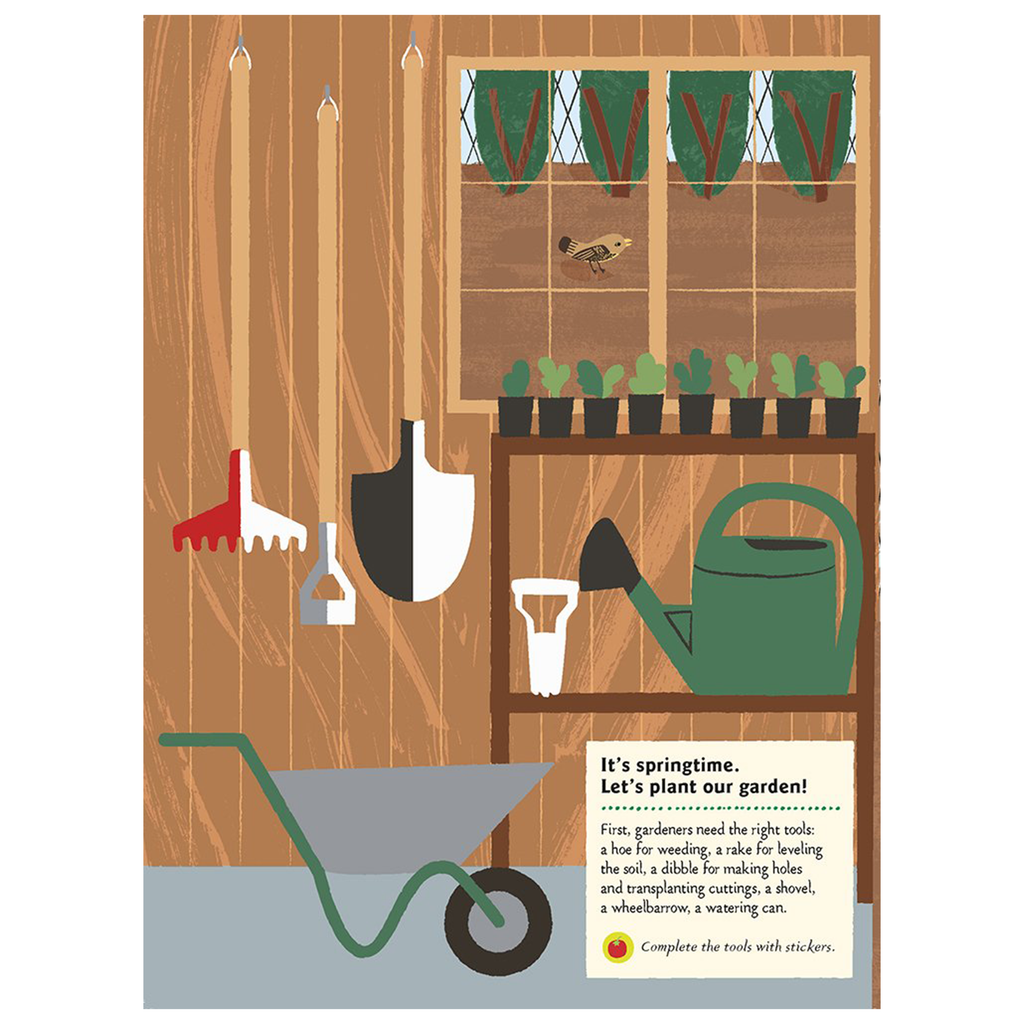 In the Vegetable Garden: My Nature Sticker Activity Book