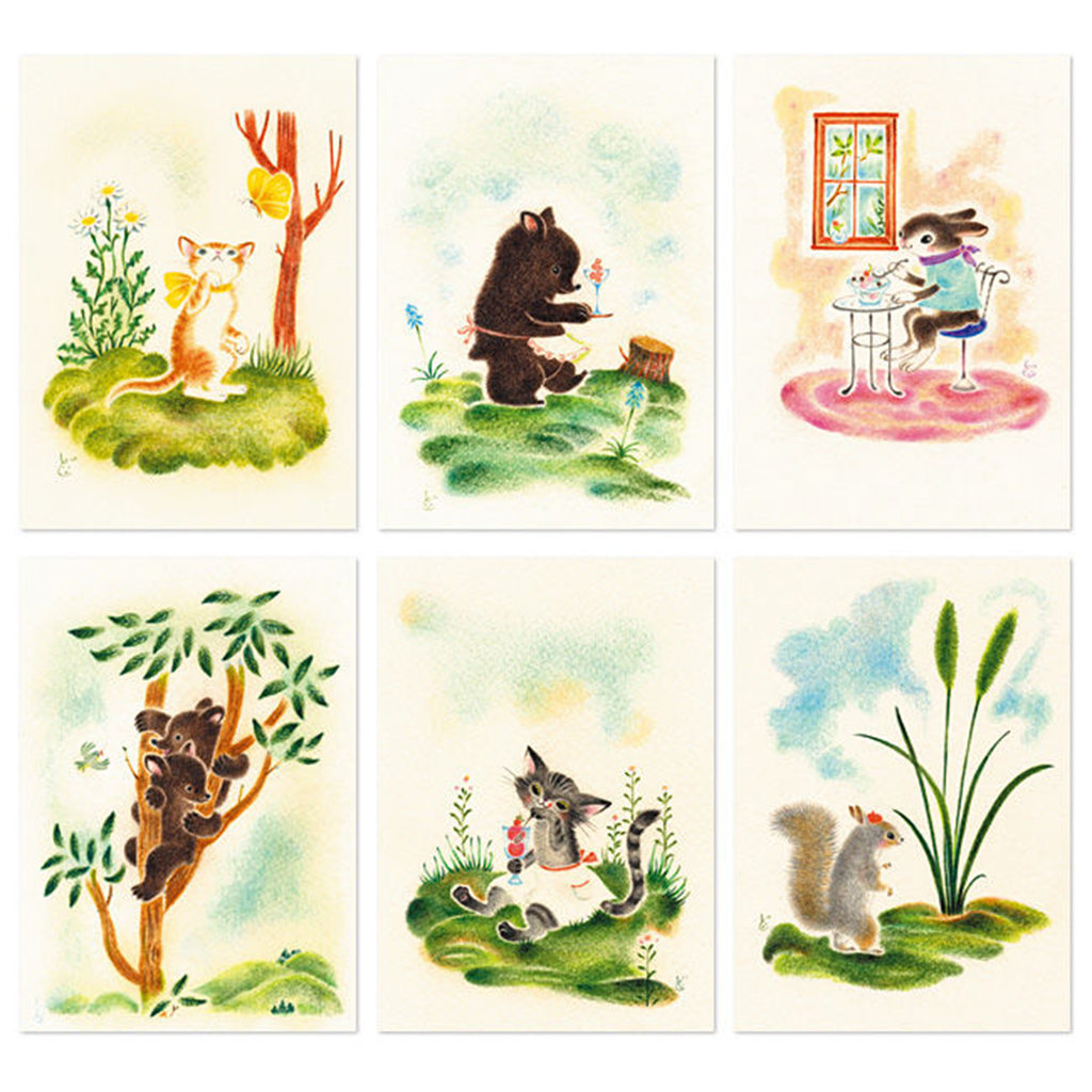 Chirri & Chirra Animal Postcards