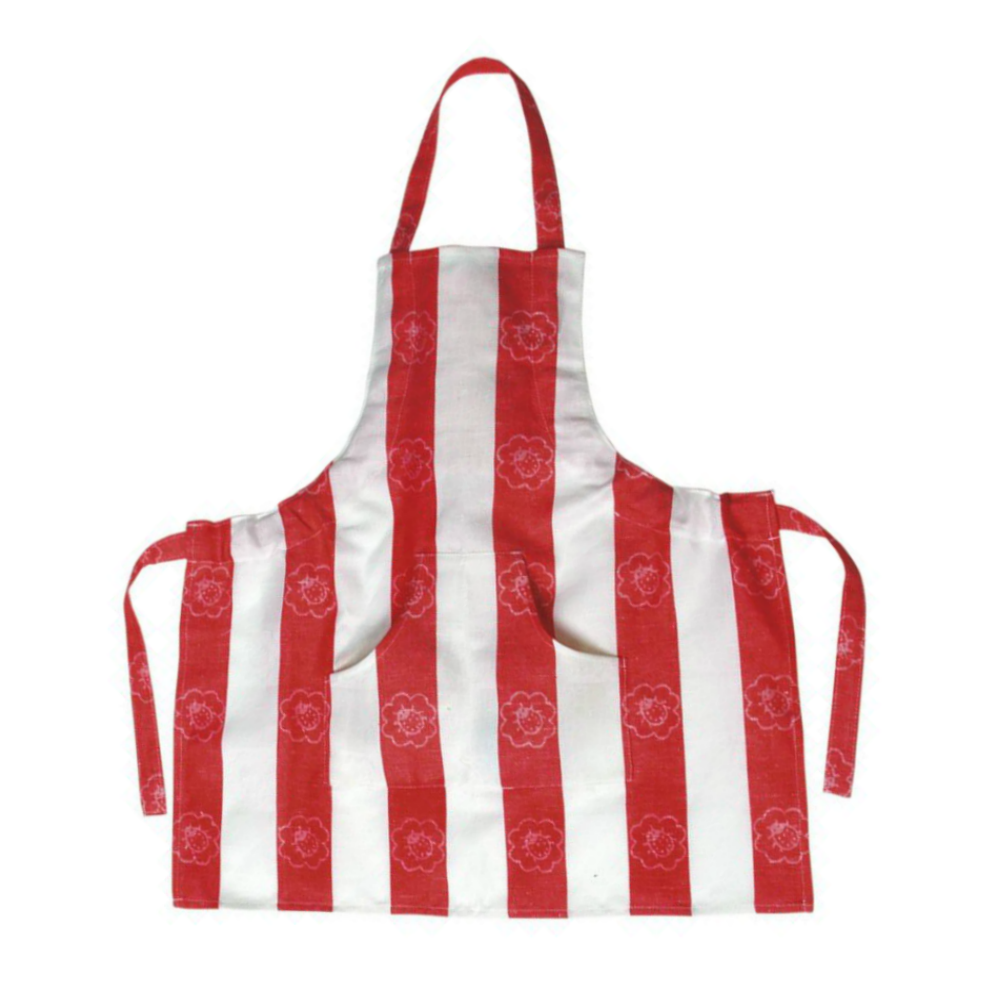 Red Striped Apron