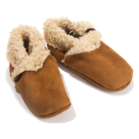 Lambskin Booties Â· Natural - 12-18 months
