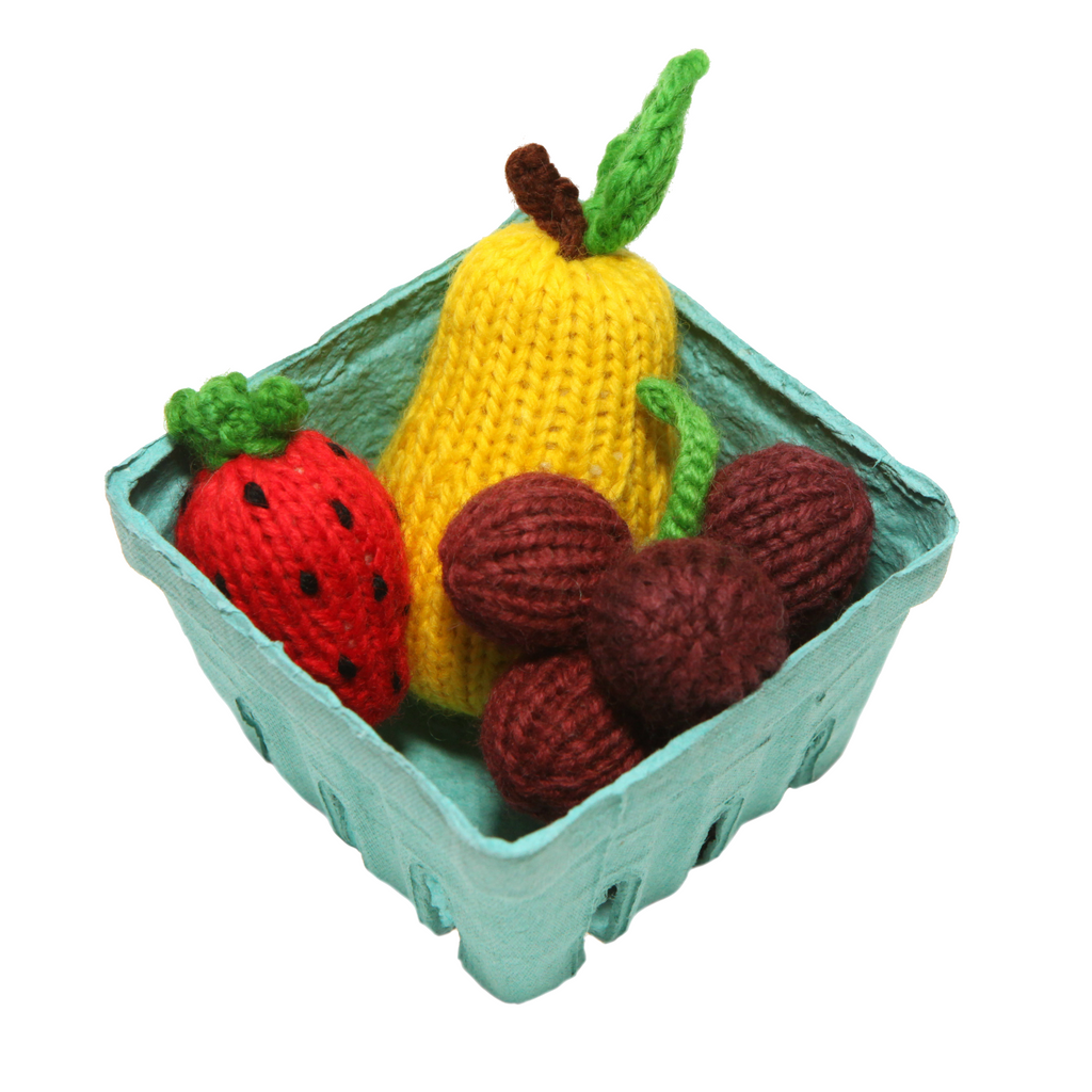 Knit 3 Piece Fruit Set