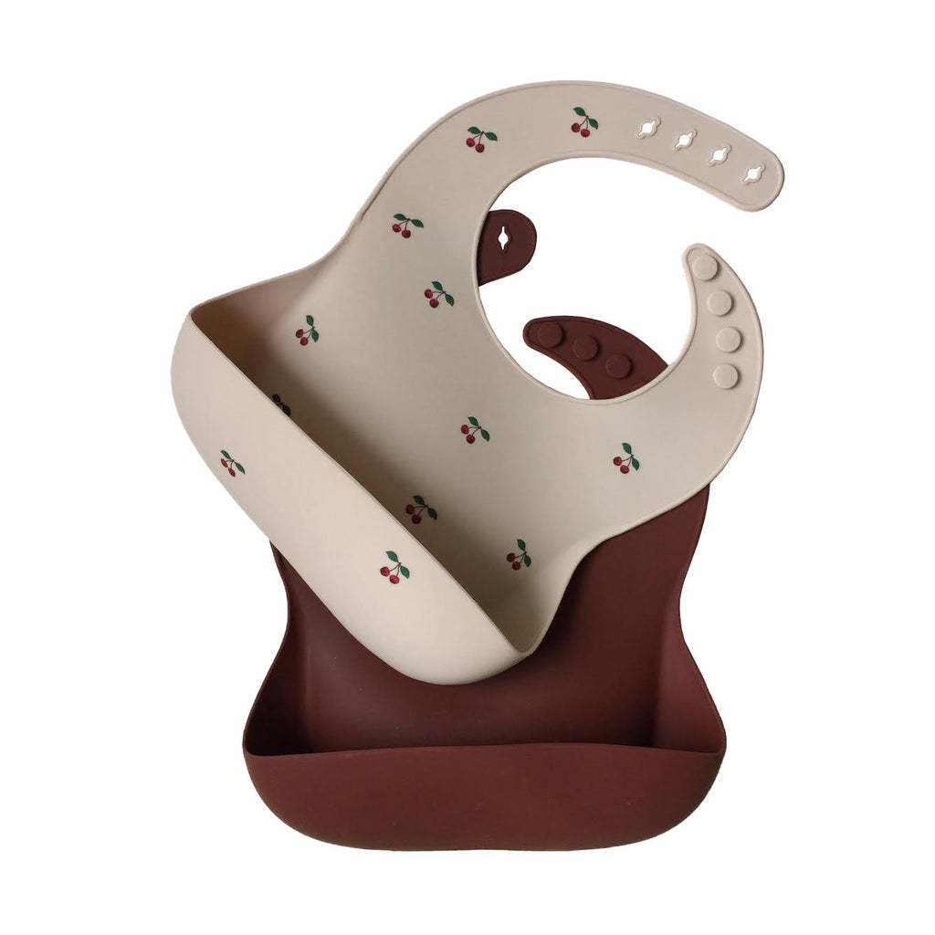 Konges Sløjd Cherry Silicone Bib Set