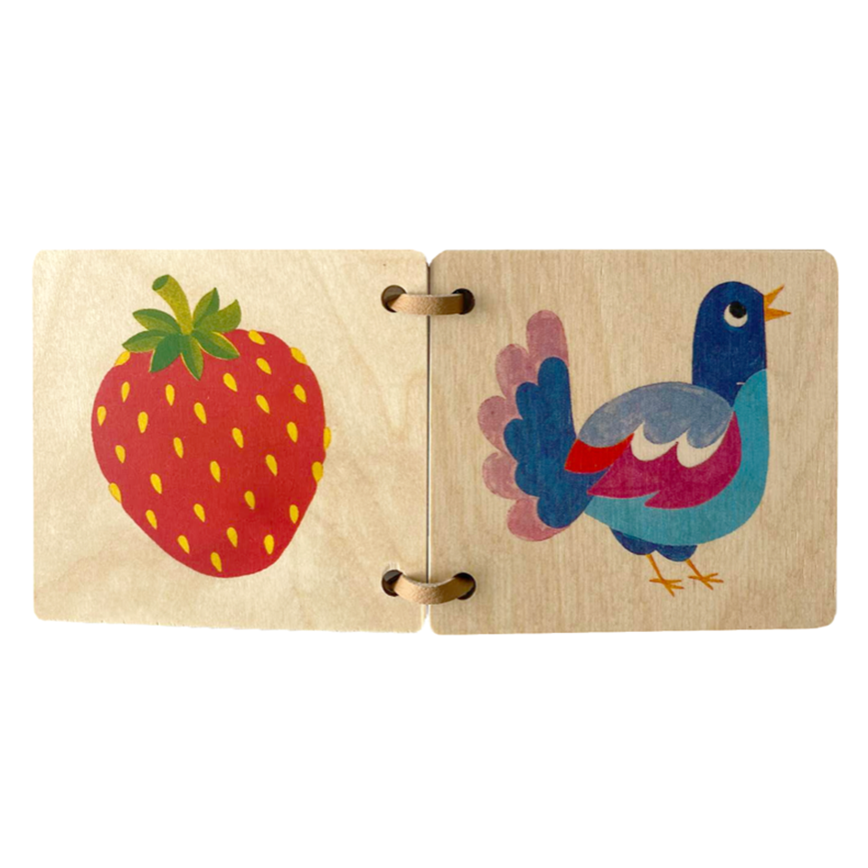 Atelier Fischer Wooden Picture Book with Ladybug Cover