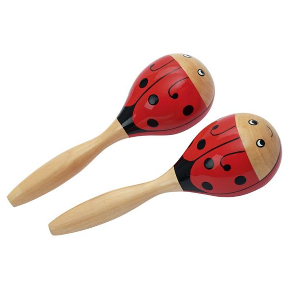 Goki Ladybug Maraca Set
