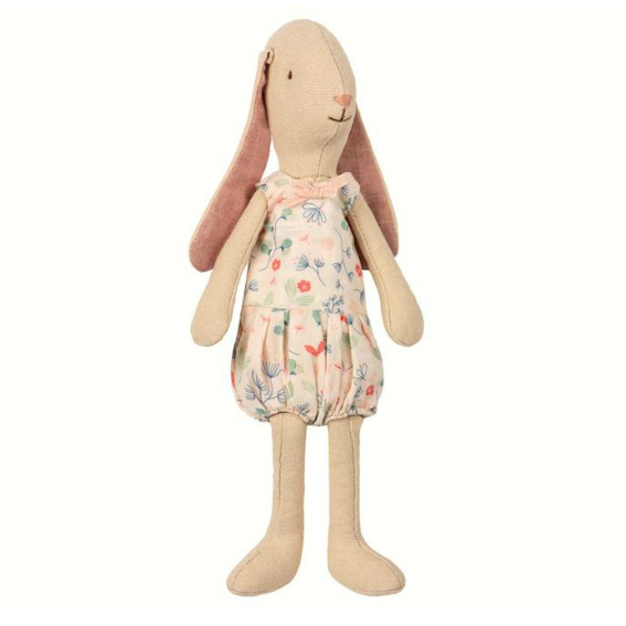 Maileg Mini Bunny in Rose Floral Romper
