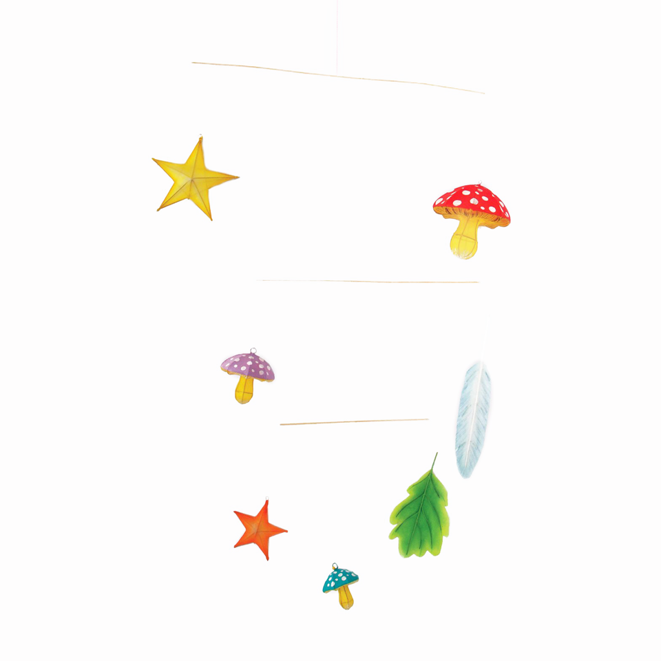 Silk Woodland Treasures Mobile