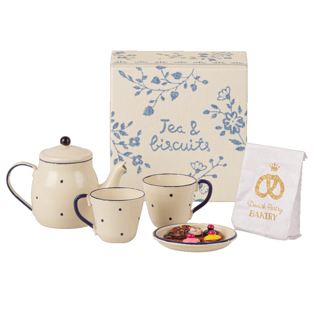 Maileg Mini Tea and Biscuits for Two Set