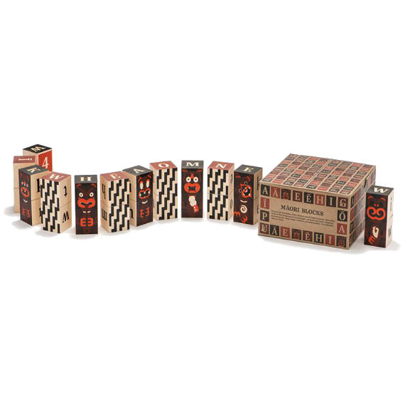 Uncle Goose Māori Alphabet Blocks