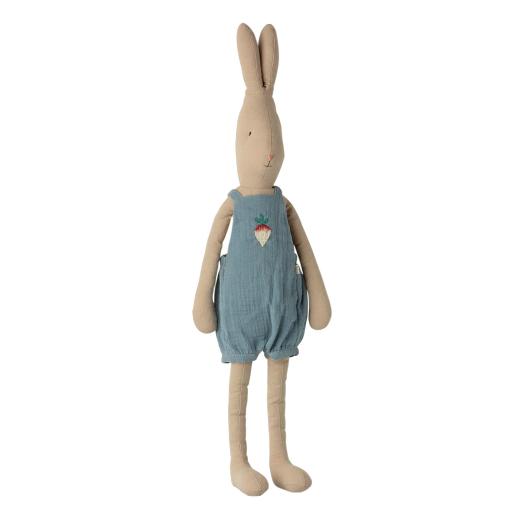 Maileg Large Rabbit in Radish Overalls