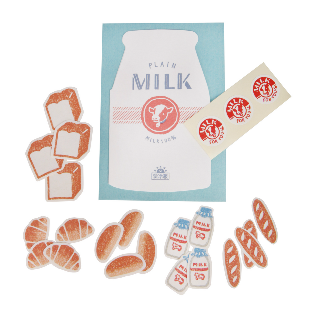 Milk and Bread Stationery Set