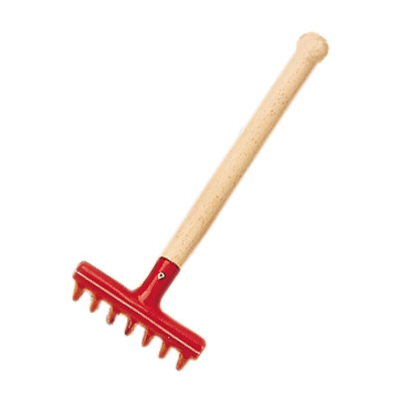 Mini Red Metal Rake