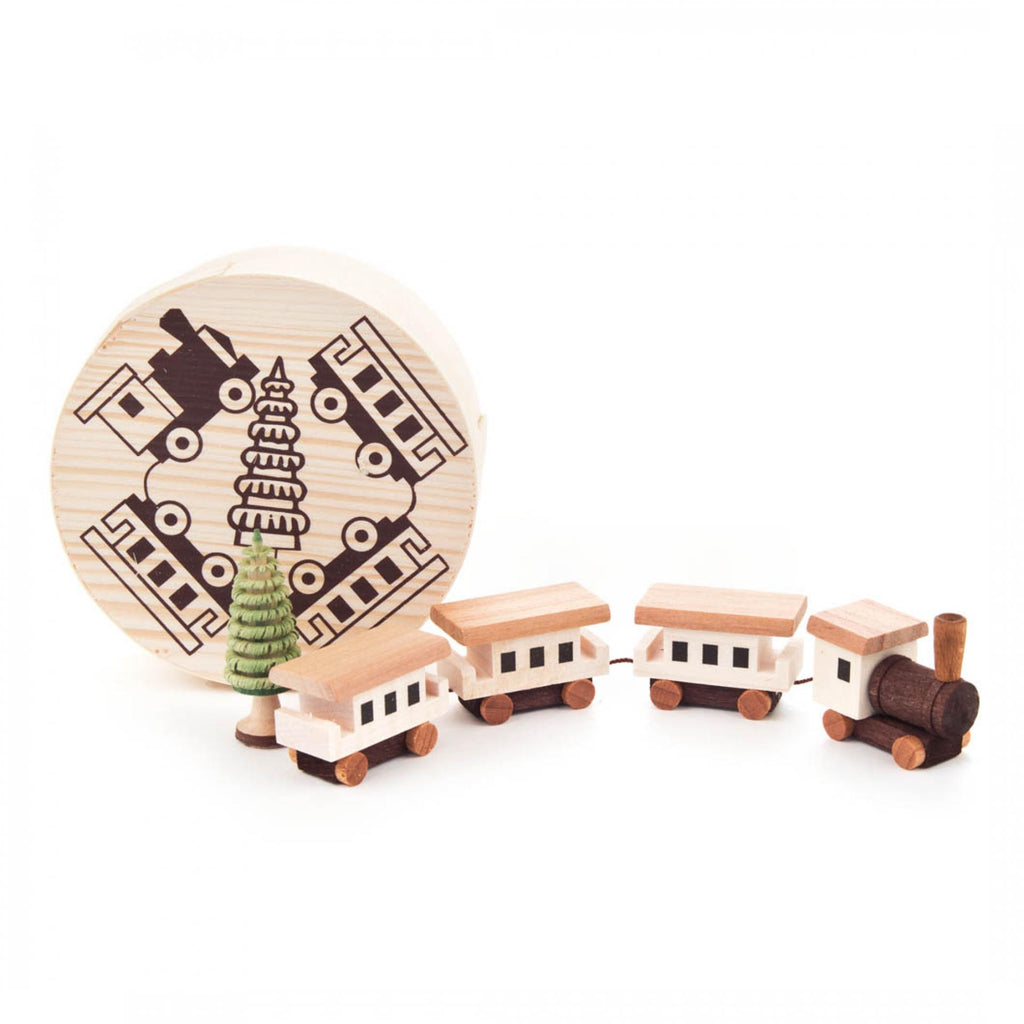 Miniature Train Set with Tree | Acorn Toy Shop