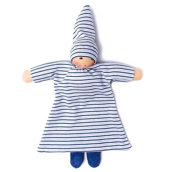 Organic Blue Striped Blanket Baby 