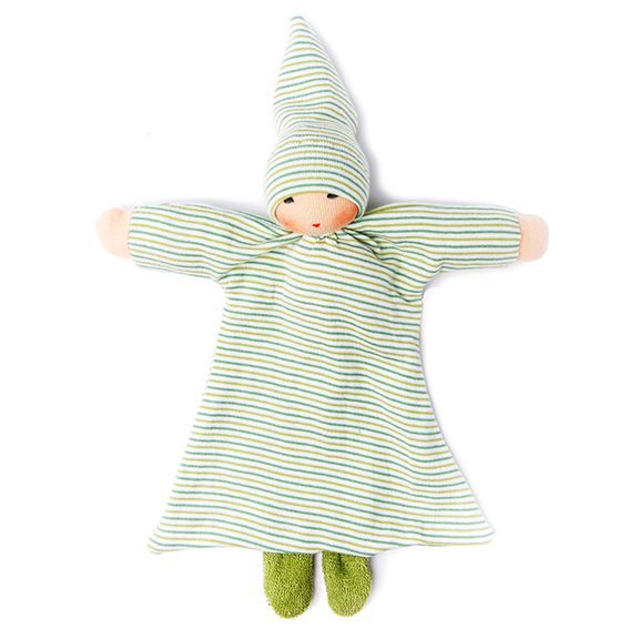 Organic Green Striped Blanket Baby 