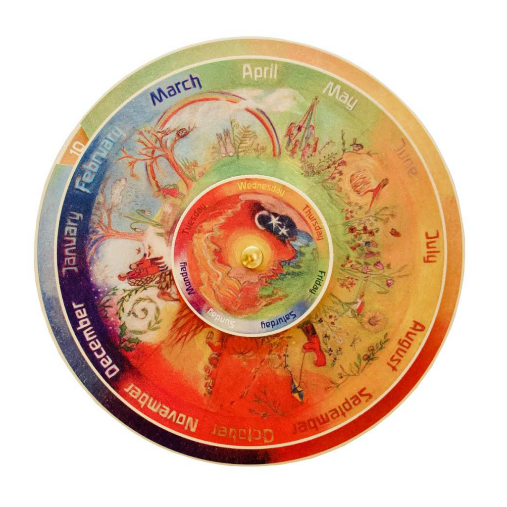Waldorf Family Northern Hemisphere Wooden Perpetual Calendar
