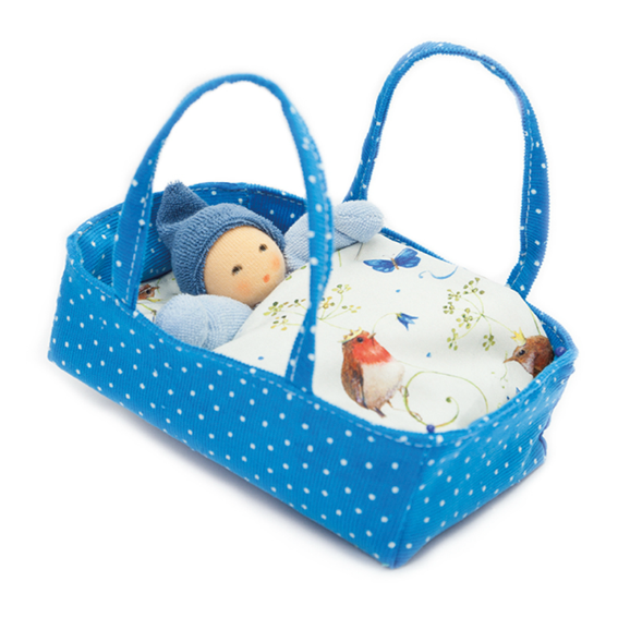 Doll and Blue Bed Set 