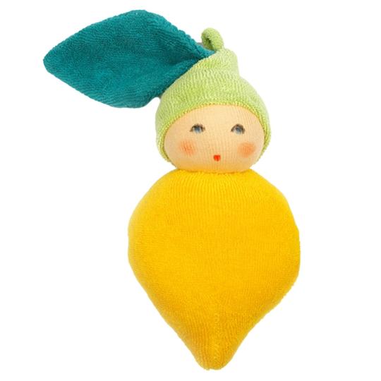 Nanchen Natur Organic Doll Rattle · Lemon