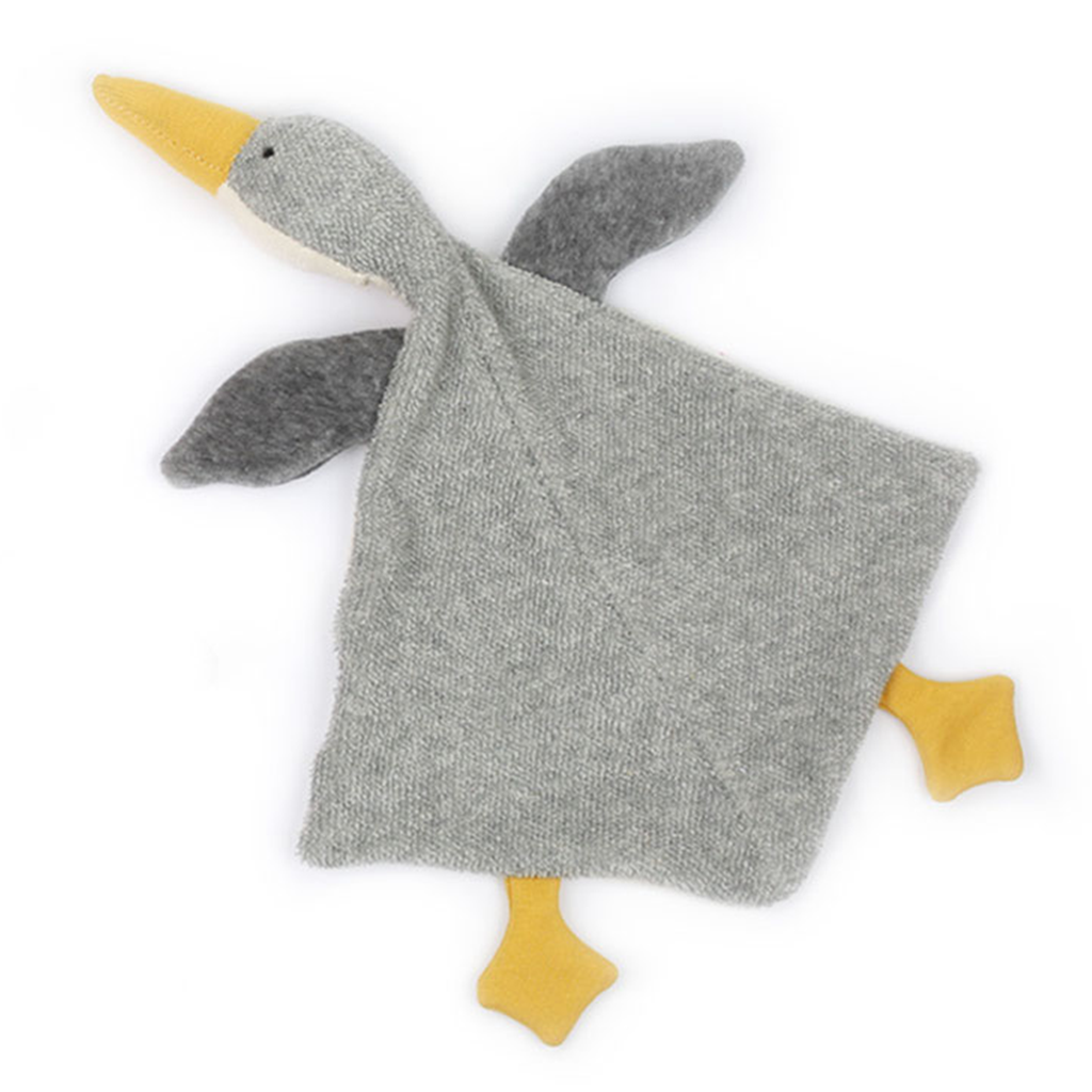 Nanchen Natur Organic Terry Blanket Goose · Grey