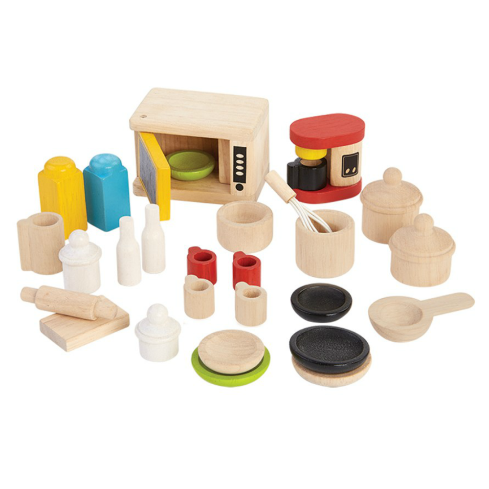 Plan Toys Dollhouse Kitchenware Set