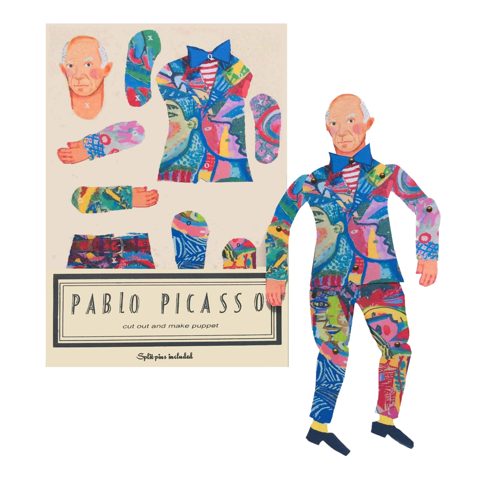 Pablo Picasso Cut and Create Paper Puppet