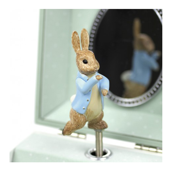 Peter Rabbit Blue Cube Music Box