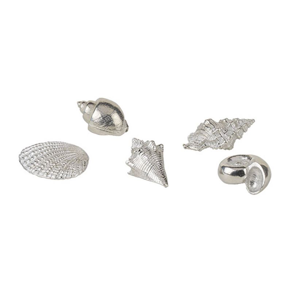 Pewter Sea Shell Milagro Charm Set