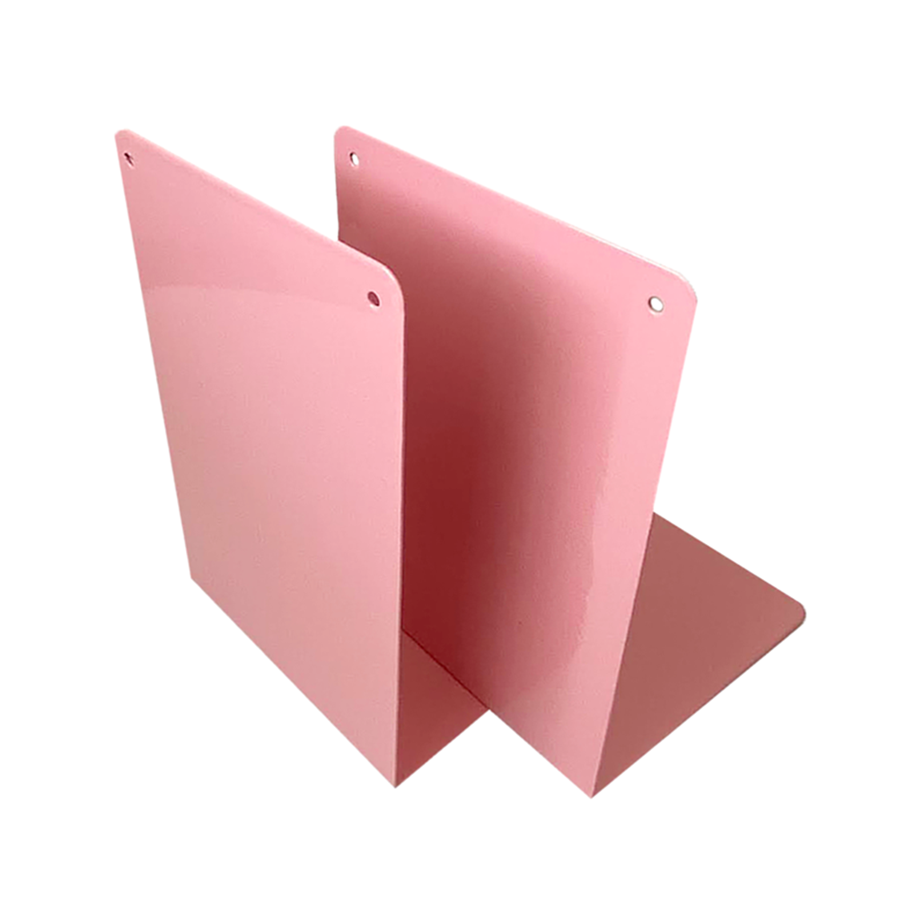 Pink Metal Bookend Set