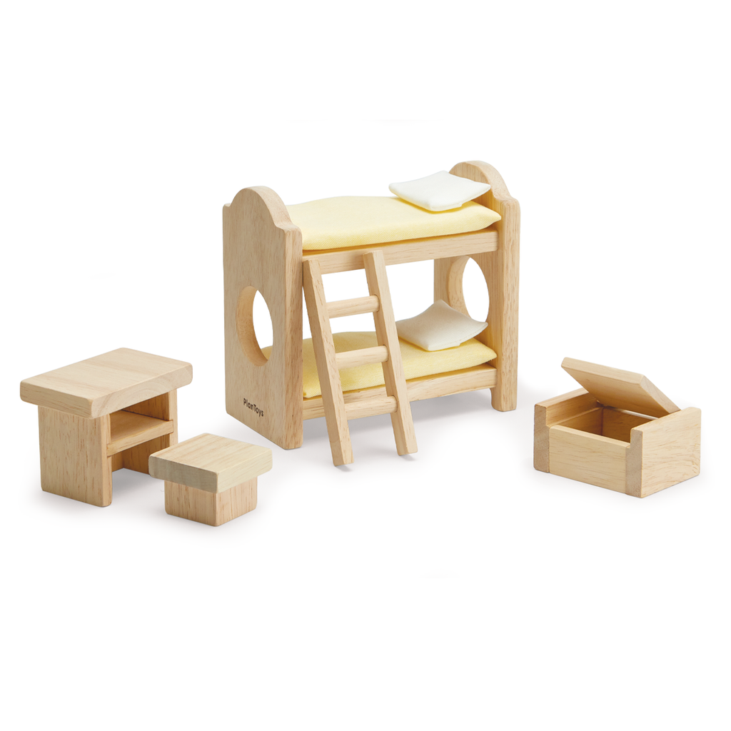 Plan Toys Natural Dollhouse Children's Bedroom