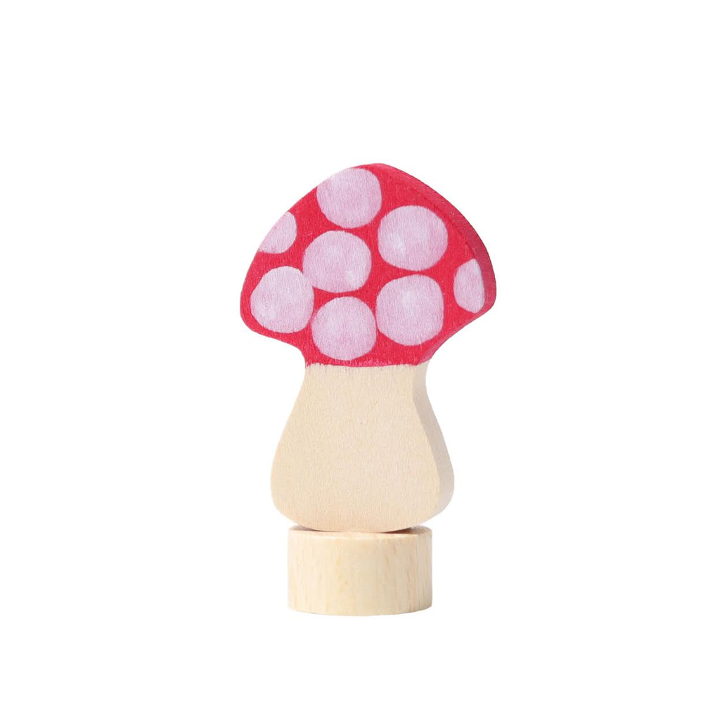 Grimm's Decorative Figurine · Pink Spotted Mushroom