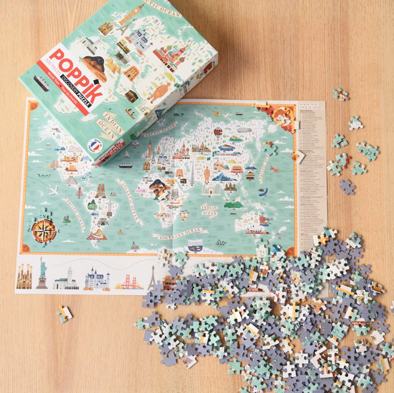 Poppik 500 Piece Around the World Puzzle
