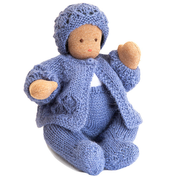 Waldorf Bendable Baby Doll Â· Blue Outfit 