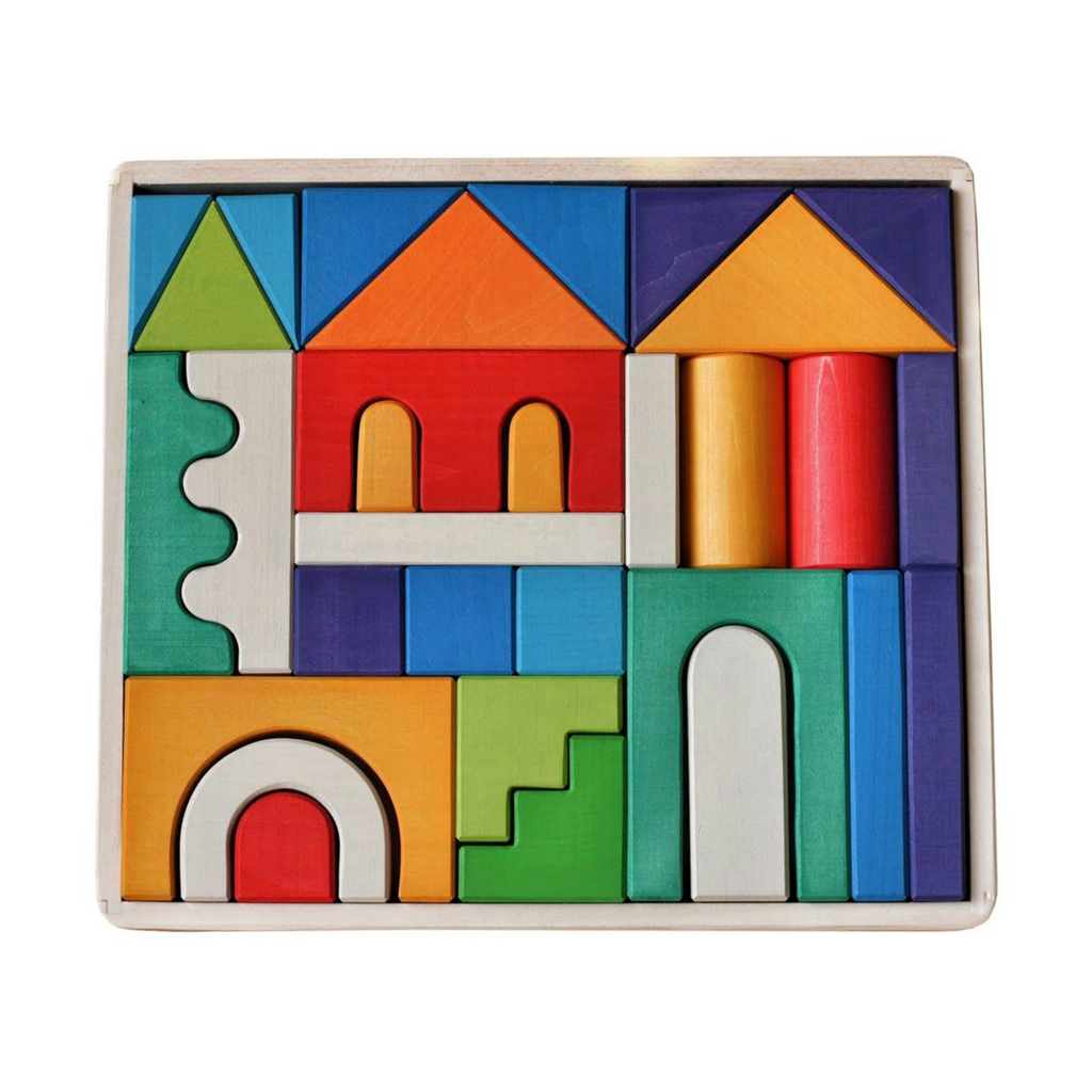 Skandico Rainbow House Building Block Set