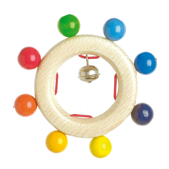 Rainbow Bell Rattle 