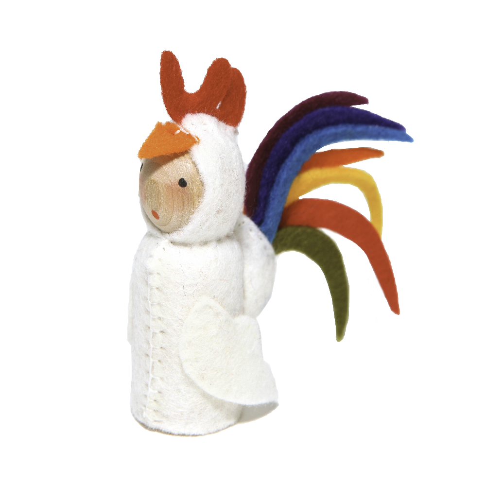 Rooster Peg Doll