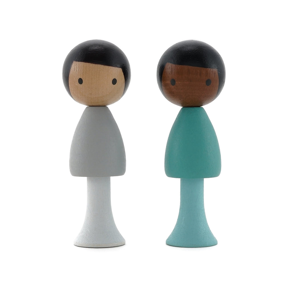 Clicques Sam and Justin Peg Doll Set